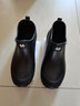 汐鲤 夏季时尚雨鞋男低帮防水鞋女短筒雨靴厨房工作套鞋钓鱼洗车胶鞋 纯黑色 39 实拍图