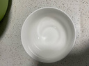 瓷秀源纯白唐山骨瓷碗家用套装微波炉米饭碗面碗粥碗防烫吃饭餐具陶瓷碗 10碗6盘 5金钟碗+8圆深盘 实拍图