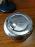 B&y 加厚鼓形不锈钢烟灰缸 防风带盖 车用烟缸 欧式个性  创意烟盅 本色 大号 实拍图