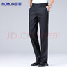 罗蒙【 抗皱 竹纤维 弹力】休闲裤男士商务直筒工装裤中青年西装裤子 实拍图