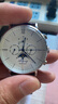 艾浪日月星辰七针机械手表新款多功能男士自动机械表时尚潮流防水腕表 白面银壳棕皮带 实拍图