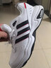 阿迪达斯（adidas）正品男鞋2025春夏款运动鞋训练休闲鞋百搭防滑缓震耐磨跑步鞋男 黑白经典三条杠/网面/低帮/透气 42.5 实拍图