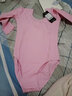 艾舞戈儿童舞蹈服女童夏季练功服宝宝芭蕾舞连体服中国舞服考级跳舞衣 粉色-长袖 140 身高120-130cm体重48-58斤 实拍图