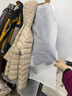 韩非子衣服防尘罩衣物防尘袋大衣罩侧拉链西装羽绒服防尘套挂衣袋收纳袋 中号5个装（60*80cm） 白色侧面开拉链 实拍图