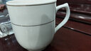 天泽（TIAN ZE）茶杯陶瓷杯子白瓷会议瓷杯带盖水杯金边商务办公杯会议杯定制logo 带金边杯10个装 实拍图