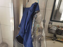 正招雨衣电动电瓶车雨衣长款全身加大加厚女士摩托骑车防暴雨专用雨披 3XL-宝蓝-无后视镜套 实拍图