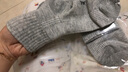 JQJQ 儿童袜子纯棉女学生短袜男童夏季短筒女童透气吸汗纯色防臭薄款 BG012(短筒)-6双灰色 脚长22-24厘米36-40码 实拍图