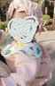 贝娜茜婴儿帽子秋冬款春秋薄款0-3个月6可调节渔夫帽盆帽婴幼新生儿胎帽 实拍图