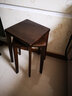 家逸（JIAYI）小凳子家用实木板凳简约梳妆凳化妆凳时尚创意方凳餐凳 优雅白-单把【橡胶木】 实拍图
