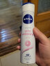 妮维雅（NIVEA）止汗露抑汗止汗喷雾腋下爽身气雾爽肤化妆品狐臭腋臭香体 女士型精华爽身气雾150ml 实拍图