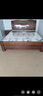 玺安（XIAN） 床 金丝胡桃木新中式实木床大小户型现代简约主卧双人床软包家具 胡桃木床+6D乳胶棕床垫 1500mm*2000mm气压结构 实拍图