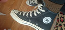 匡威（Converse）帆布鞋男鞋女鞋2025春季新款1970s经典情侣运动鞋高帮休闲鞋板鞋 162050C/经典黑 36.5 实拍图