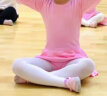 驰动儿童舞蹈服女童练功服秋冬长袖考级服装连体服棉芭蕾舞裙粉色XL 实拍图