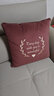 居八佰 轻奢天鹅绒刺绣抱枕靠垫布艺沙发靠枕办公室护腰靠背汽车 珊瑚红(心型刺绣) 50*50cm抱枕套+枕芯 实拍图