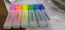 得力荧光笔6色多彩记号笔套装粗头学生考试复习做笔记标记重点大容量彩色笔手绘做手账可用学习用品 透明杆/6支混色 实拍图