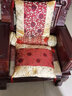 凯比特中式抱枕靠垫靠枕中国风古典客厅红木沙发靠背腰枕扶手枕高档含芯 拼接-石榴花 48cm*48cm靠垫套(不含芯) 实拍图