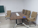 FG 会议桌简易板式大小型简约现代圆桌椅组合上海办公家具实木大小型会议桌长桌洽谈桌 2400*1200*750（双管脚）+8把椅子 晒单实拍图
