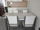 双虎 餐桌现代简约轻奢家用小户型长方形岩板实木餐桌椅子组合306 306餐桌+306餐椅*4 实拍图