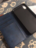 iCoverCase 苹果xr手机壳iphonex防摔皮套xs max保护套吸磁翻盖 苹果X/Xs蓝色+钢化膜+透明壳 实拍图