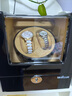 德克力时摇表器自动手表转表器双表位上玄器手表收纳盒送长辈纪念生日礼物 黑色高光油漆+骆驼色绒（5挡） 实拍图