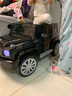 贝瑞佳奔驰儿童电动车四轮四驱玩具可坐人宝宝小孩摇摆遥控越野充电童车 烤漆黑+软轮+四驱皮座+摇摆+蓝牙音乐+全配置 实拍图