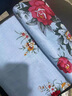 玖希奇全线丝光全棉床单单件纯棉加厚1.8米2m床中式国民老式床单 花开牡丹 蓝色 200*225cm（适合1.5米床） 实拍图