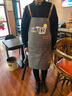 佐梵哲时尚帆布围裙定制logo咖啡厅奶茶店女工作服烧烤火锅店服务员围裙 灰色【181款】 均码 实拍图