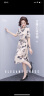 俞兆林（YUZHAOLIN）新款母亲节礼物夏装连衣裙子中年妈妈装高贵减龄气质裙子女中老年 米色 2XL（建议105-120斤） 晒单实拍图