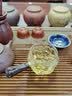 古悦堂 日式核桃纹玻璃公道杯 红檀侧把公道杯 茶具配件分茶器 树桩款290毫升 实拍图