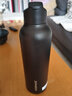 UZSPACE优之吸管保温杯大容量运动水杯男女学生便携高颜值不锈钢保冷水壶 9025青石黑600ml（大容量） 实拍图