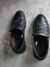 老人头皮鞋男鞋头层牛皮牛筋底商务休闲皮鞋中老年软底软面爸爸鞋 黑色加绒 41 实拍图