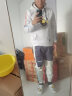 遥渠（YAO QU） 卫衣男秋冬卫衣长袖上衣羊羔绒加绒加厚卫衣连帽衫ins上衣服 218米白色 3XL 实拍图