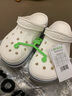 卡骆驰（crocs）洞洞鞋男鞋女鞋 25夏季新款贝雅拖鞋轻便透气情侣鞋沙滩鞋凉鞋 贝雅卡骆班-白色/热推款 38 -39 /M6W8/240mm 实拍图
