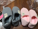 惠夫人冬季棉拖鞋男包跟情侣家居家室内月子厚底防滑保暖产后棉鞋女 细格子全包 粉红 38-39 【适合37-38码穿】 实拍图