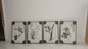 佑圣新中式客厅装饰画晶瓷画客厅简约三联画卧室沙发背景墙壁画兰花 梅兰竹菊四君子 40*60拉丝亮钛金【晶瓷画】 实拍图