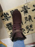 AU&MU澳洲红色雪地靴女冬季羊皮毛一体男女靴保暖加绒防滑大码户外棉鞋 巧克力色 【男女款】【羊皮毛一体】310 37 U6 实拍图