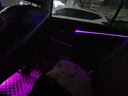 心无止镜车载车内氛围灯LED冷光线汽车内饰灯带APP控制七彩音乐节奏灯爆闪灯条无损改装免接线中控门边 5灯源免穿线款（副驾仪表台+四车门）6米光纤 实拍图
