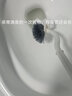 日式弯曲马桶刷长柄马桶刷 双面软毛卫生间洁厕刷可壁挂式 浴室清洁洗厕所刷子无死角振兴 日式白色1个 +挂钩 实拍图