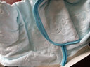 贝特熊 婴儿浴巾新生儿磨绒吸水加大宝宝毛巾儿童柔软洗澡巾抱被盖毯 蓝色磨绒105cm*105cm 实拍图