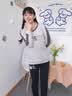 歌佰芬睡衣女秋冬季纯棉长袖睡衣女冬休闲家居服圆领可外穿全棉运动套装 64253中紫 M （80-100斤） 实拍图