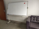 紫薇星 白板写字板支架式移动黑板架子商用办公儿童粉笔小黑板家用教学白班磁性看板 【升级款】90*150双面白绿板+加厚椭圆支架 实拍图