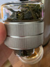 JRINKTEEA不锈钢茶漏茶水分离双层玻璃杯隔热男女士泡茶杯办公水杯双层顶盖 Tsukiko冰裂银300ml（一杯双盖） 实拍图