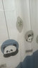 韩娜（Hanna）浴帘布浴室隔断帘洗澡帘免打孔套装卫生间窗帘门帘淋浴防水防霉 文艺熊猫（保暖防水-防霉不透） 单帘80宽*180高+挂环（不含杆） 实拍图