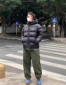 吉普羽绒服男冬季男士连帽加厚白鸭绒新款保暖抗寒外套男装袄子上衣服 DaoK-2397【黑金短款】 L 实拍图