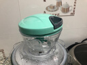 乐扣乐扣（LOCK&LOCK）家用厨房多功能切菜器手动拉绳绞肉机切菜神器蒜泥捣蒜捣碎器 马卡龙绿小号 实拍图