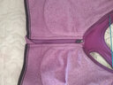 卡熙雅（CAWIE）前置拉链运动文胸 无钢圈防震训练跑步健身内衣 瑜伽休闲睡眠背心 紫色 M（70B/C 75A/B/C 80A） 实拍图