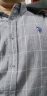 U.S. POLO ASSN.长袖衬衫男秋季纯棉格子商务休闲宽松免烫男士衬衣 灰格 3XL 实拍图