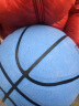 WITESS 篮球番毛软皮加厚真皮手感7号标准比赛篮球室内室外通用蓝球 加厚耐磨蓝色+大礼包 实拍图