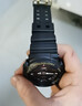 PENC IWATCH适配卡西欧黑金手表GA110/120表带g-shock 700冰韧透明替换原装GD 亮面黑-原版表带金扣-钢化膜2片 实拍图