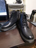 百丽（Belle）复古粗跟马丁靴男休闲工装风机车短靴加绒92267DD0 黑色8孔（内增高）-A0924 41 (255mm) 实拍图